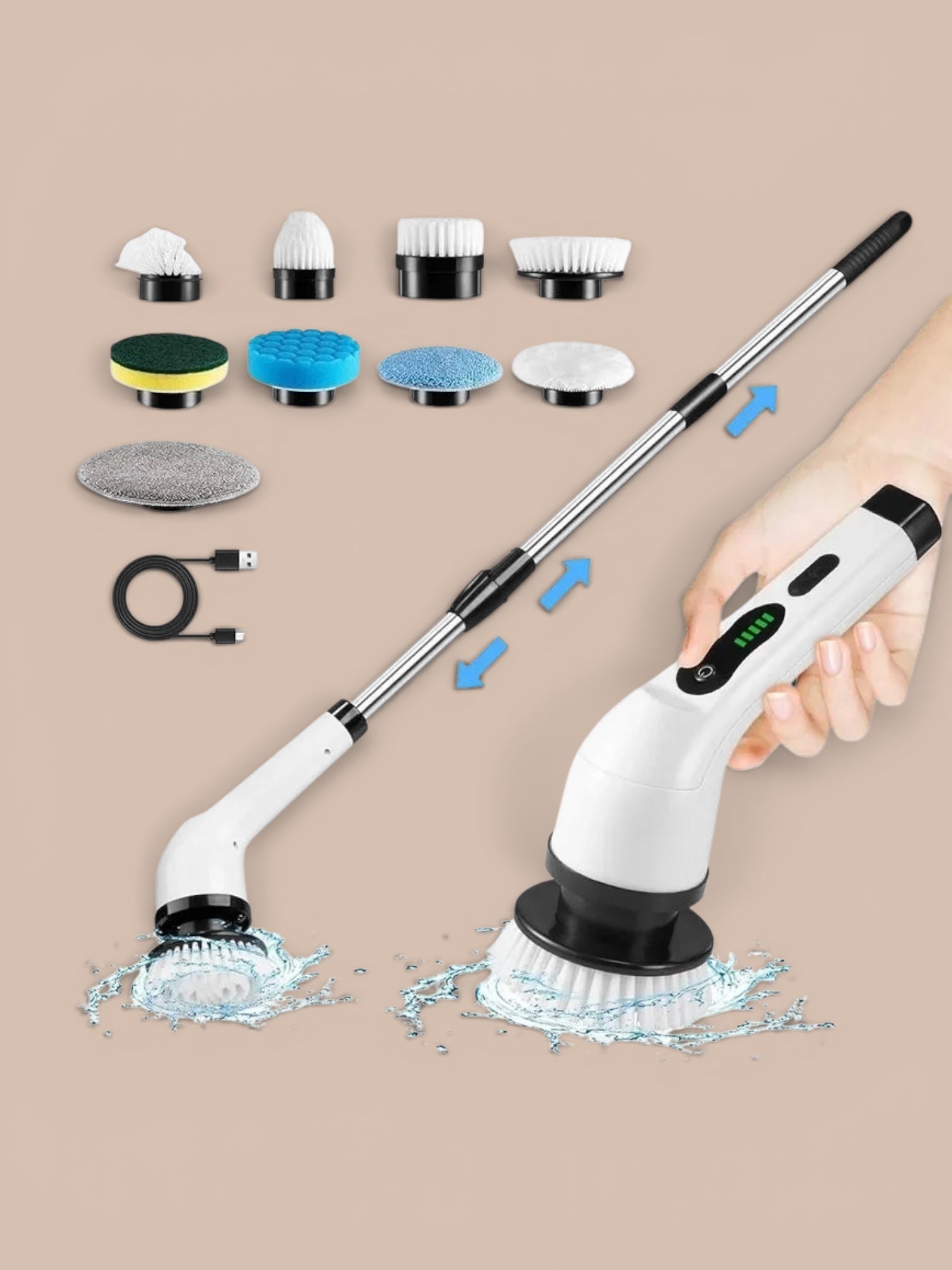 Cordless Electric Spin Scrubber