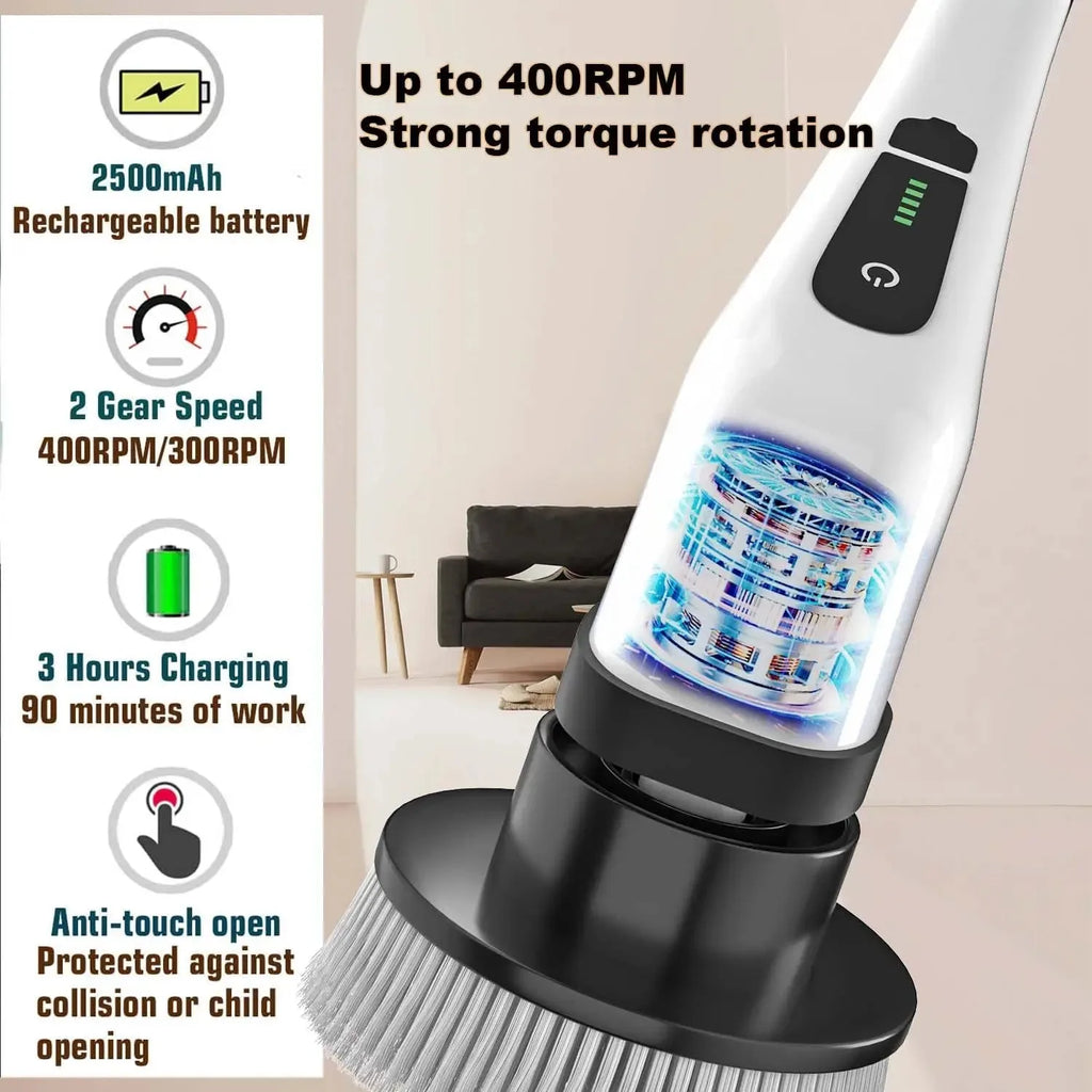 Cordless Electric Spin Scrubber